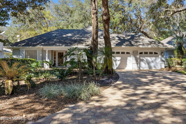 ranch-style house with a garage