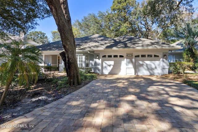 ranch-style house with a garage