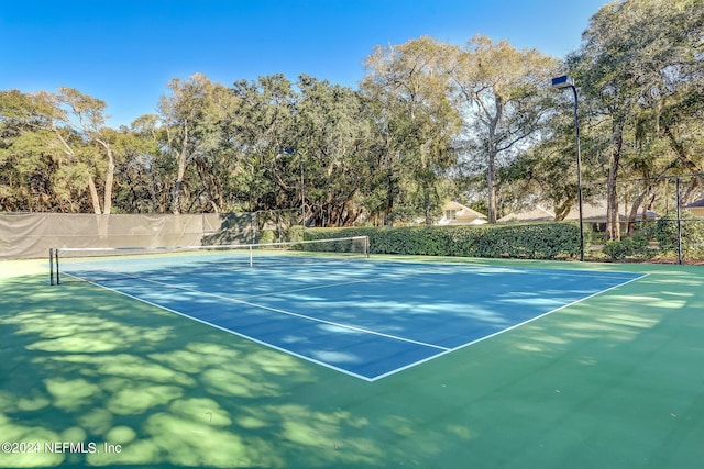 view of sport court