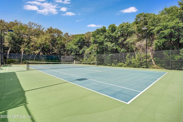 view of tennis court