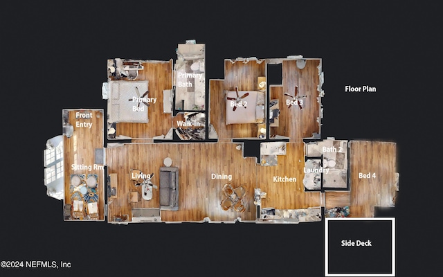 2069 W 14th St, Jacksonville, FL 32209 - floor plan / room layout