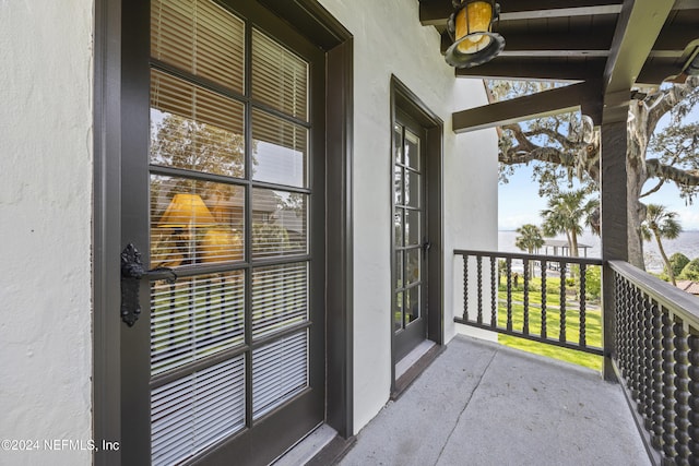 view of balcony