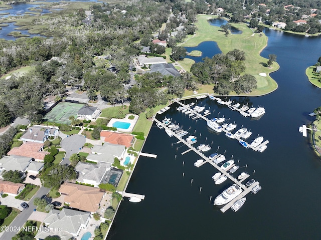 13601 Emerald Cove Ct, Jacksonville, FL 32225 - birds eye view of property with a residential view and a water view