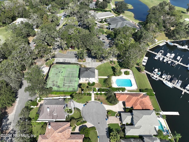 13601 Emerald Cove Ct, Jacksonville, FL 32225 - drone / aerial view with a water view
