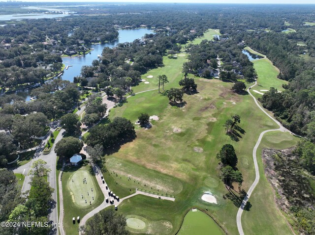 13601 Emerald Cove Ct, Jacksonville, FL 32225 - birds eye view of property with a water view and golf course view