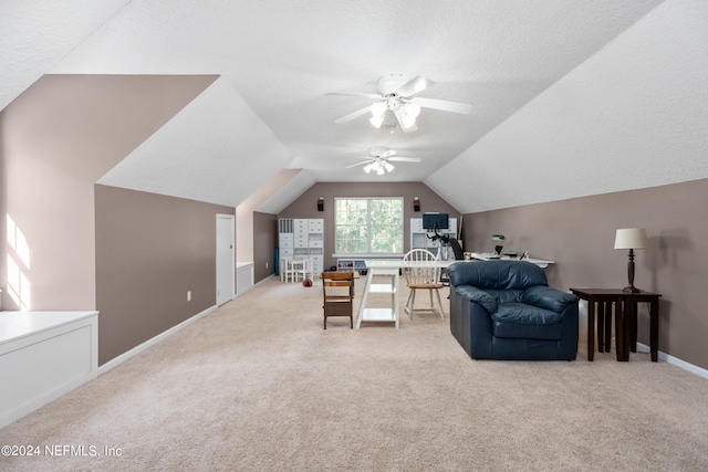 13601 Emerald Cove Ct, Jacksonville, FL 32225 - interior space with lofted ceiling, a ceiling fan, and baseboards