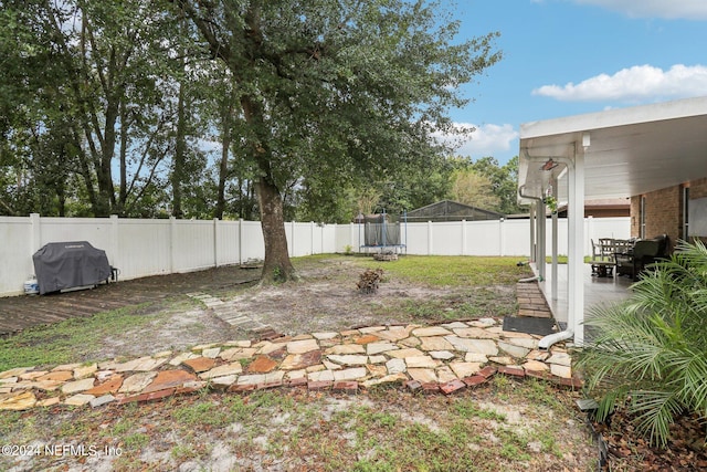 view of yard featuring a patio