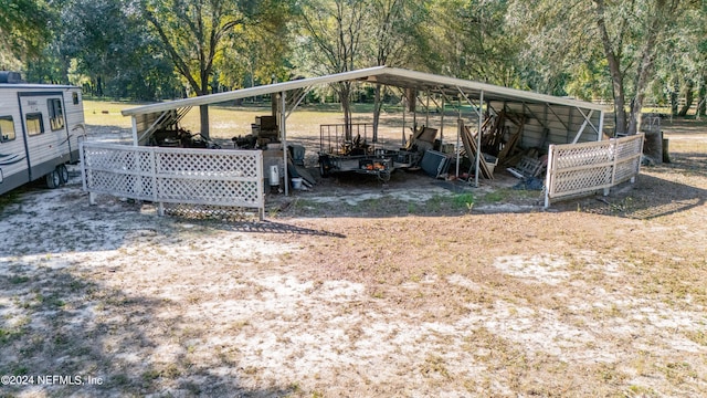 view of vehicle parking