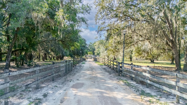 view of road