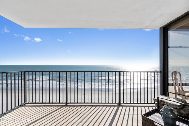 1301 1st St S Unit 1202, Jacksonville Beach, FL 32250 - balcony featuring view of water and beach