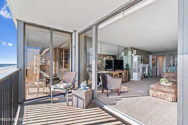 1301 1st St S Unit 1202, Jacksonville Beach, FL 32250 - balcony with a water view