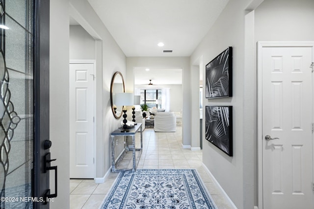 view of tiled entryway