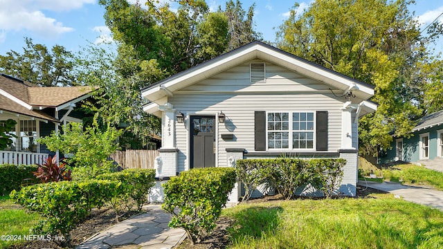 view of bungalow-style home