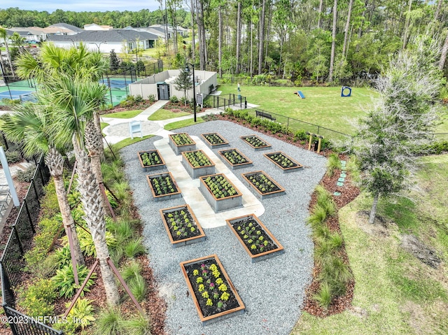 birds eye view of property