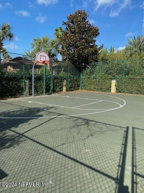 view of basketball court