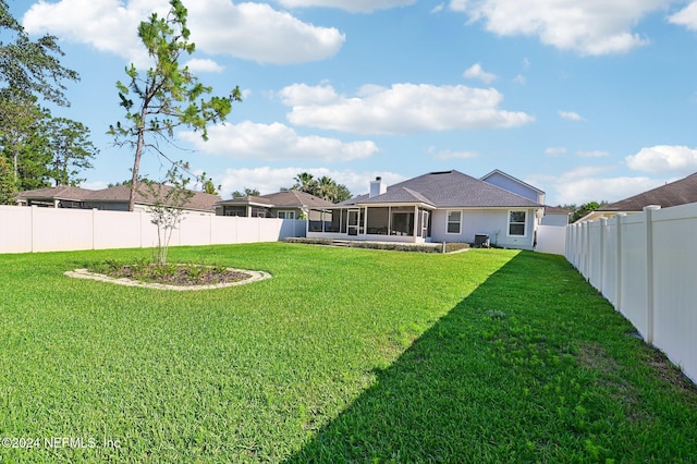 view of yard with a patio area