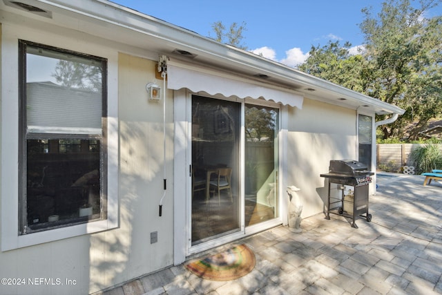 exterior space with a patio