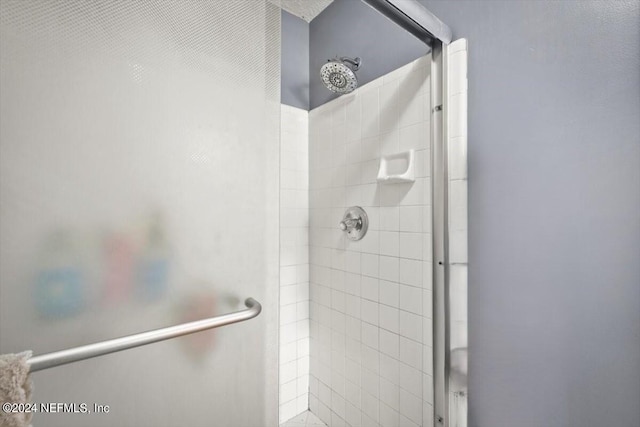 bathroom with walk in shower