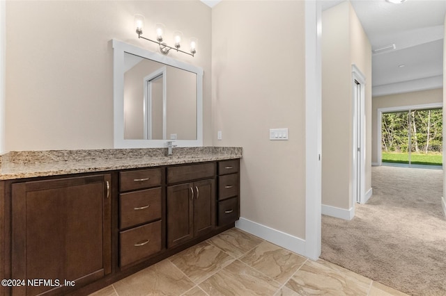 bathroom featuring vanity