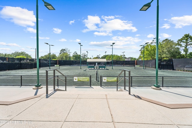 view of tennis court