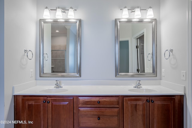 bathroom featuring vanity