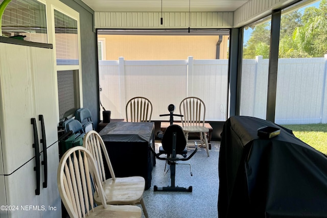 view of sunroom / solarium