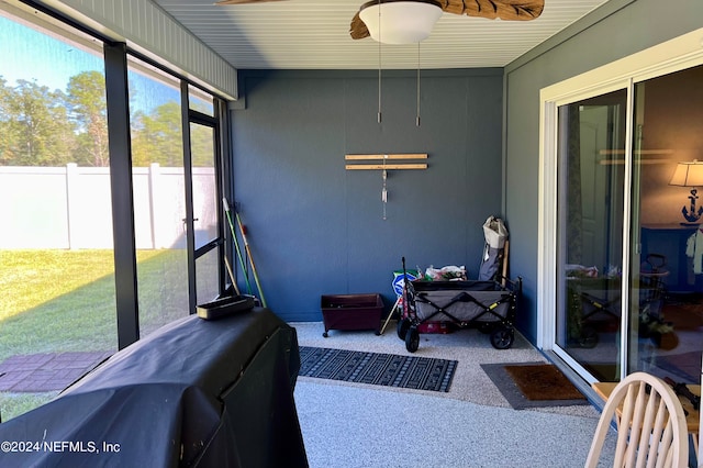 view of sunroom / solarium