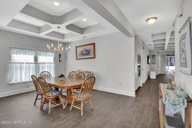 dining room featuring a healthy amount of sunlight and dark hardwood / wood-style flooring