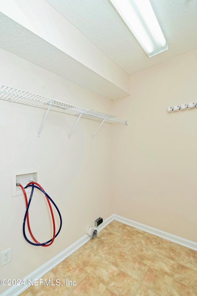 laundry room with hookup for a washing machine