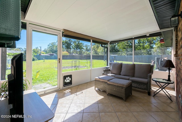 sunroom / solarium with plenty of natural light