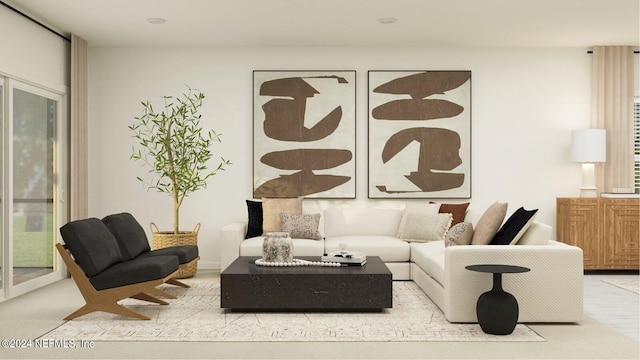 view of living area