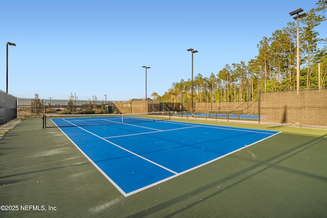 view of tennis court