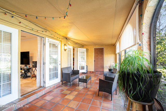 view of sunroom