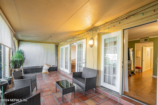 view of sunroom