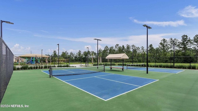 view of tennis court