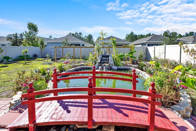 exterior space with a wooden deck