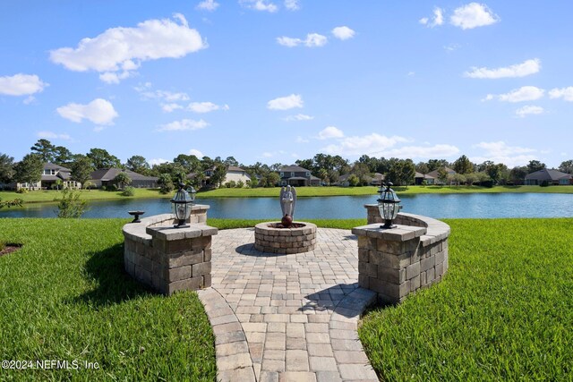 3605 Oglebay Dr, Green Cove Springs, FL 32043 - exterior space featuring a residential view and an outdoor fire pit