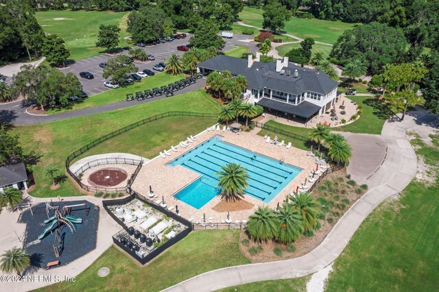 3605 Oglebay Dr, Green Cove Springs, FL 32043 - birds eye view of property featuring golf course view