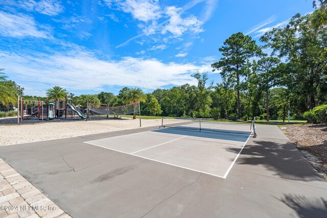 3605 Oglebay Dr, Green Cove Springs, FL 32043 - view of sport court with community basketball court, volleyball court, and playground community