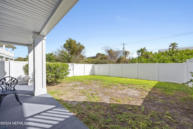 view of yard featuring a patio