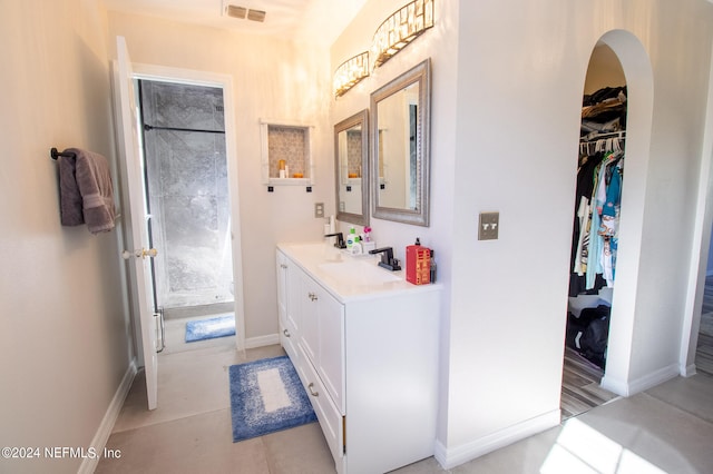 bathroom featuring vanity