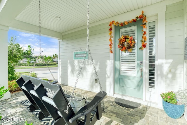 view of patio / terrace featuring a porch