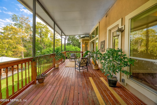 view of wooden terrace