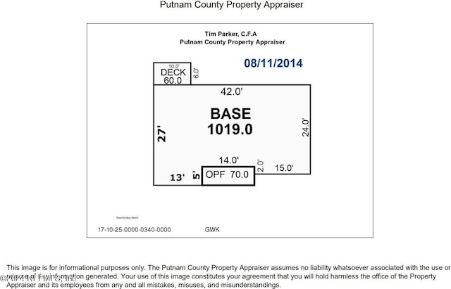 117 Tyre Rd, Palatka, FL 32177 - room layout