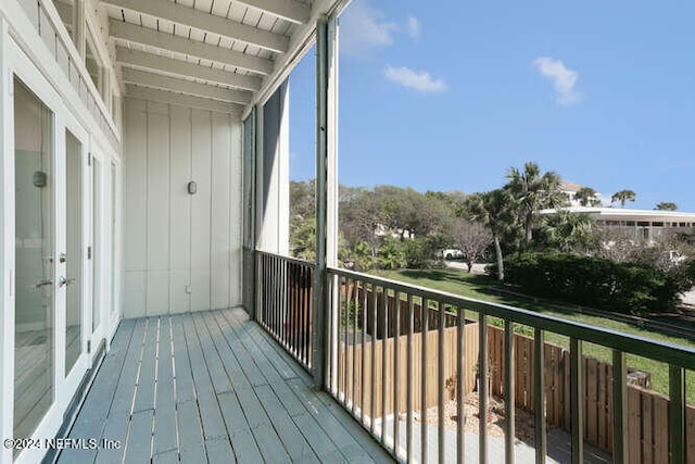 view of balcony