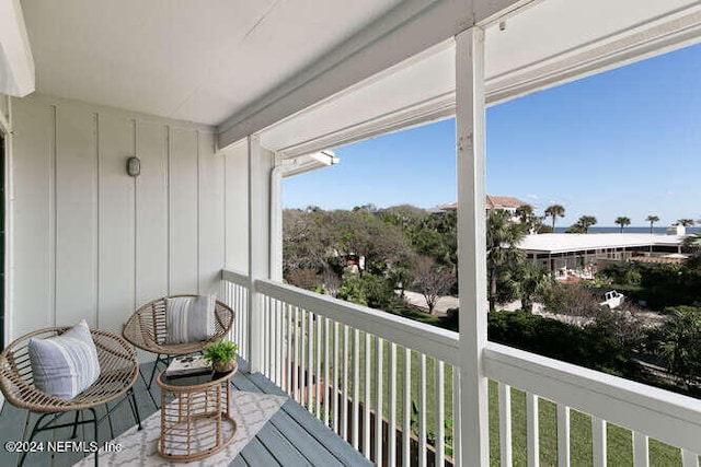 view of balcony