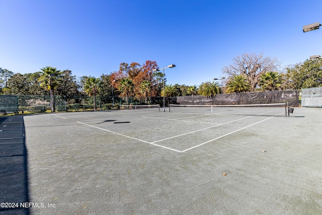 view of tennis court