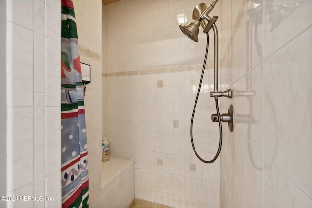 bathroom with walk in shower