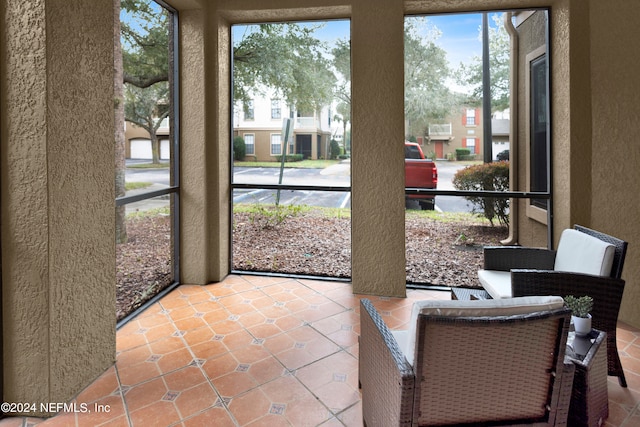 view of sunroom / solarium