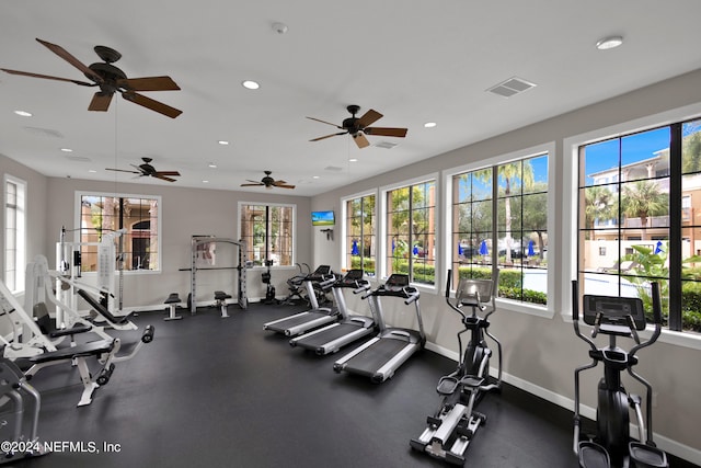 view of workout area